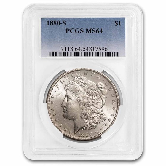 1880-S Morgan Dollar MS-64 PCGS 1880-S Morgan Dollar MS-64 PCGS